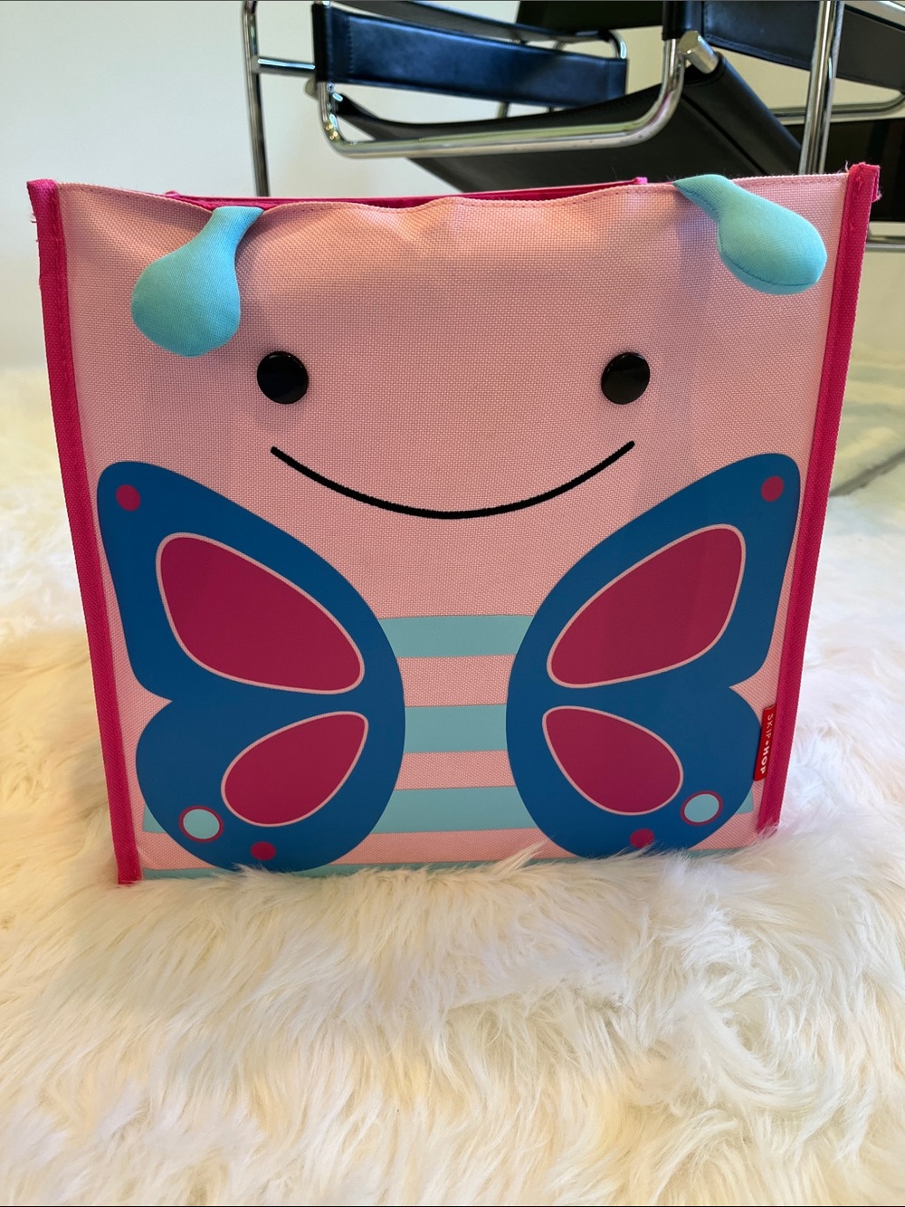 Skip Hop Kids Butterfly Toy Storage Bin - Pink and Blue